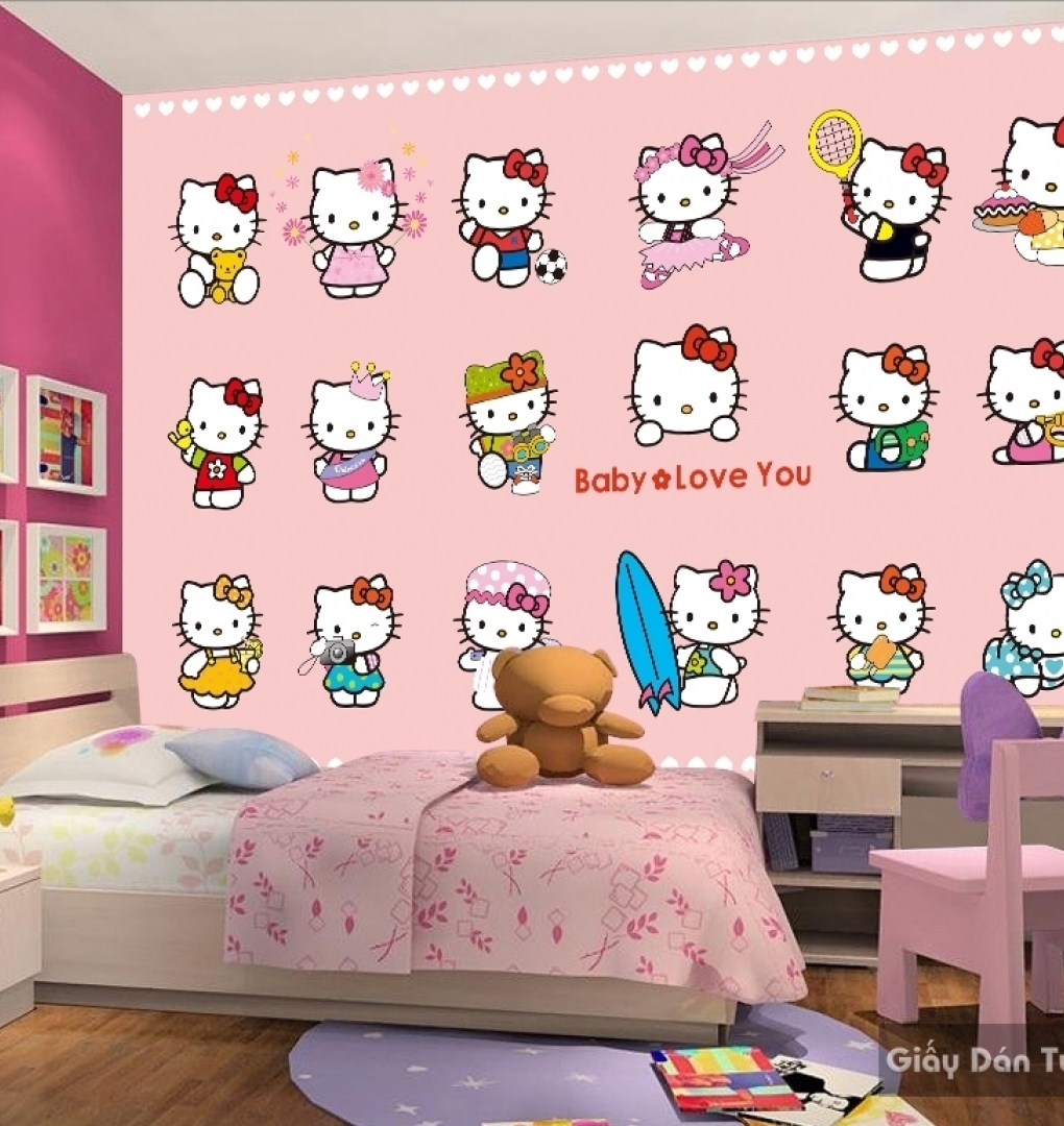 Wall paintings for children room kid034