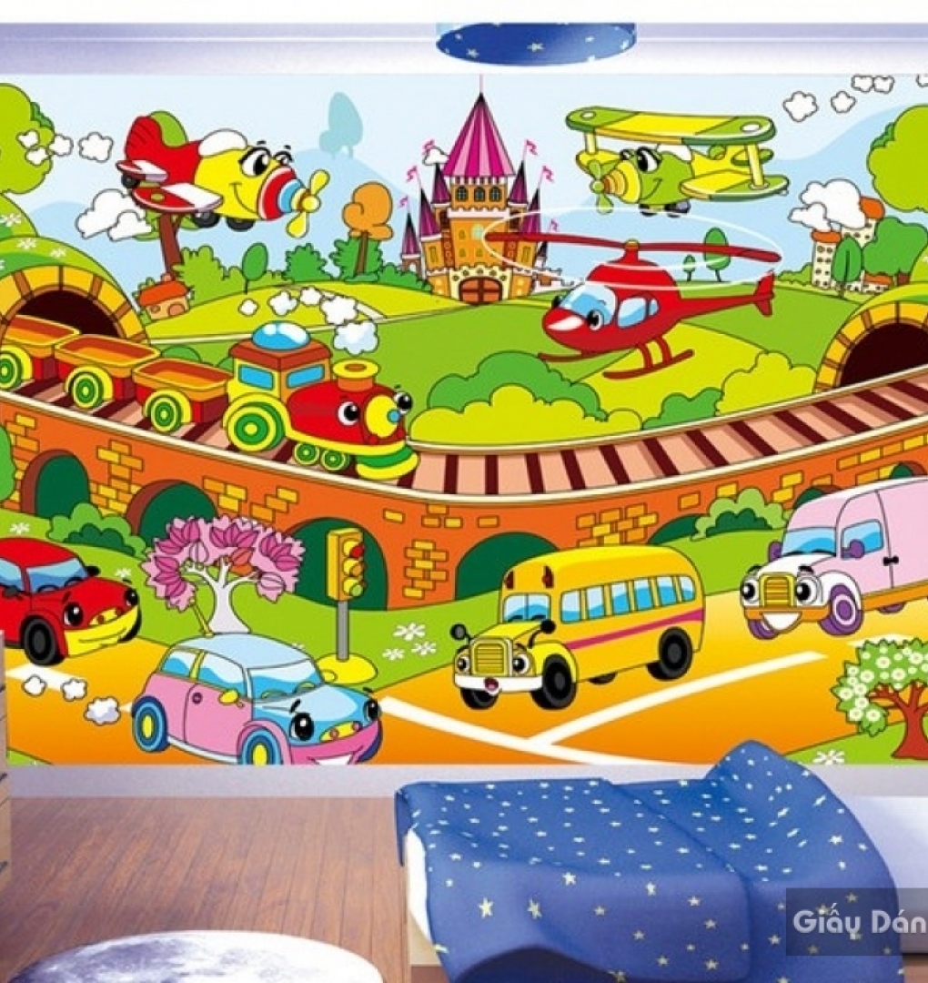 Wall paintings for children room kid035