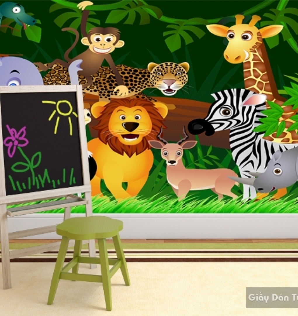 Wall paintings for children room kid051