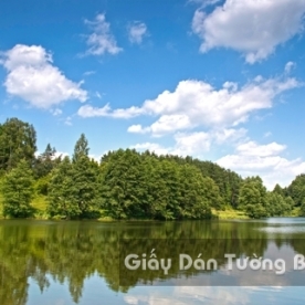 3D Wallpaper Nature Landscape Mountain River LK 1501-15