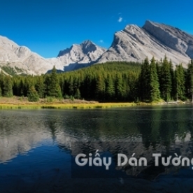 3D Wallpaper Nature Landscape Mountain River LK 1501-2