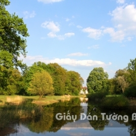 3D Wallpaper Nature Landscape Mountain River LK 1501-22