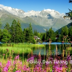 Wallpaper 3D Landscape Nature Mountains Mountains LK 1501-28