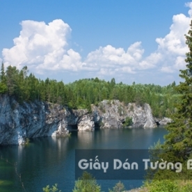 Wallpaper 3D Natural Scenery Mountain River LK 1501-7