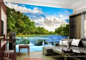 Wall paintings of mountains and rivers D016