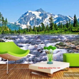 Wall paintings of mountains and rivers D022