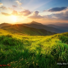 Wall paintings of mountains and rivers M053