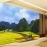 Wall paintings of mountain and river landscape vn m091