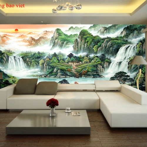 Wall paintings of mountains and rivers me040