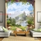 3D wall paintings of landscapes W049