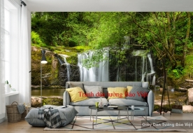 3D wall paintings of waterfall W100