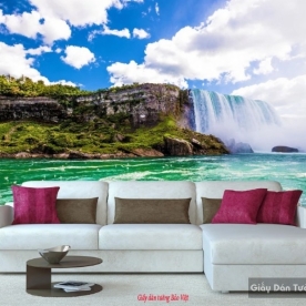 Wall paintings v170 waterfall landscape