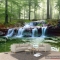 Wall paintings of waterfall v213