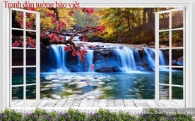 Wallpaper of waterfall 3D W096