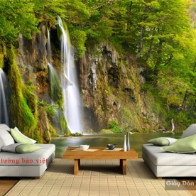 Wall paintings of waterfall W117