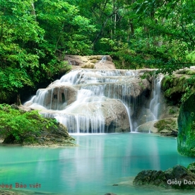 Wall paintings of waterfall W132