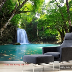 Wall paintings of waterfall W133