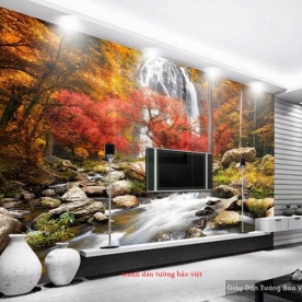 Wall paintings of waterfall W139