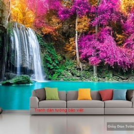 Wall paintings of waterfall W147