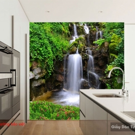 Beautiful waterfall wall paintings W146
