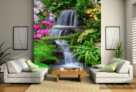 3D waterfall wallpaper W013