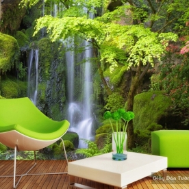Wallpaper 3D waterfall waterfall W015