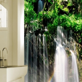 Wallpaper 3D waterfall waterfall W016