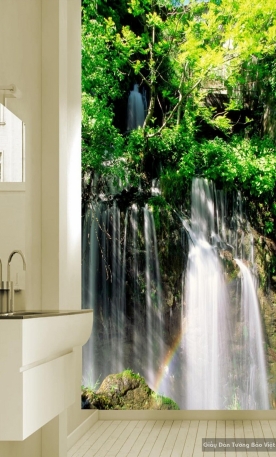 Wallpaper 3D waterfall waterfall W016