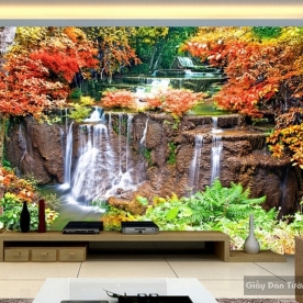 3D waterfall wallpaper W024