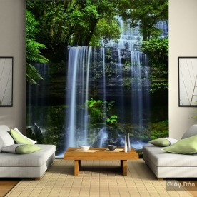 Wallpaper 3D waterfall waterfall W035