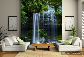 Wallpaper 3D waterfall waterfall W035