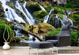 Wallpaper 3D waterfall waterfall W038