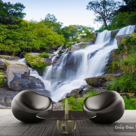 Wallpaper 3D waterfall waterfall W039