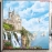 Wall paintings of 3d waterfall w193