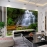 Wall paintings of waterfall w190