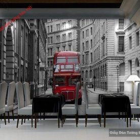 3D wall paintings for cafe Fm087