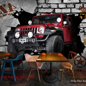 3D wall paintings for cafe K16580304