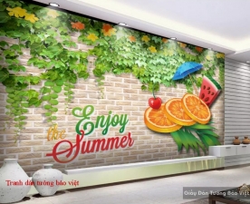 3D wall paintings decorated cafe H131