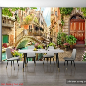 3d wall painting for cafe Fm353