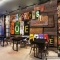 3d wall paintings for cafe in vintage style d189