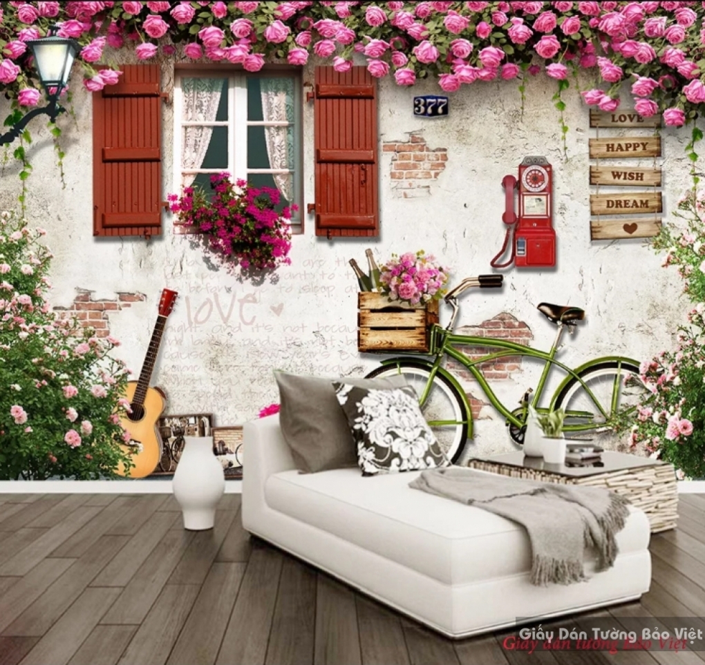 3D wall paintings decorated cafes v048 | Bao Viet wall paintings
