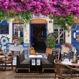 Beautiful wall paintings for cafe v221