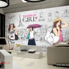 Wallpaper for fashion shops d146