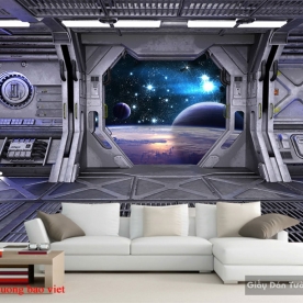 Wallpaper for cafe 3d-143