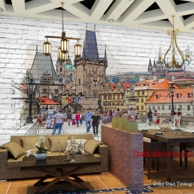 Wallpaper for cafe Fm186