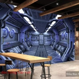 Wallpaper and decoration of 3D-059 cafe