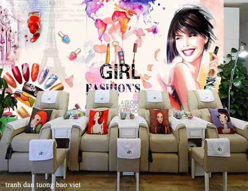 Wall Sticker For Nail Salon Me100 | Bao Viet wall paintings