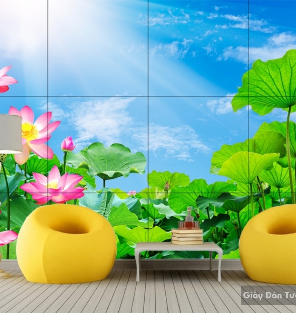 3D Lotus Wall Tiles H070
