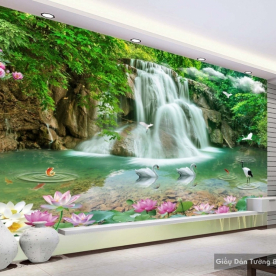 3D brick paintings of feng shui wall FT014