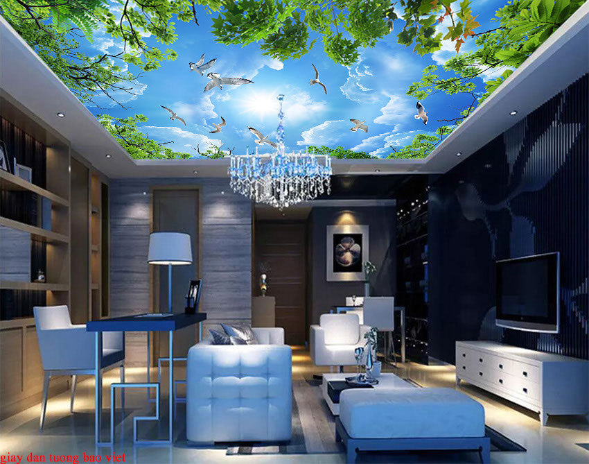 3d indoor 3d ceiling for bedroom c162m